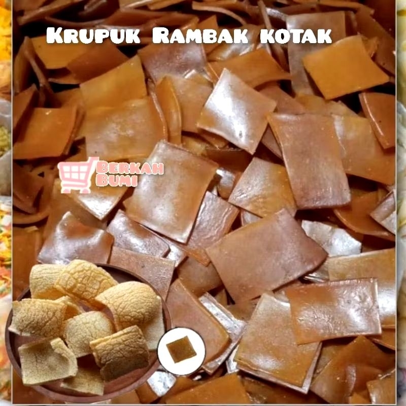 

Krupuk Rambak kotak mentah 1kg / krecek krupuk rambak