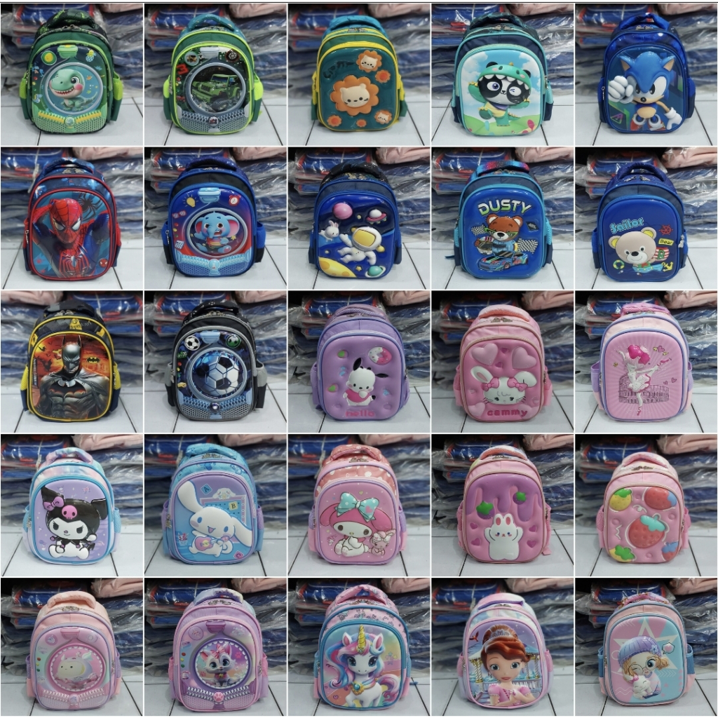 Tas ransel pg paud unik dan lucu anak laki anak perempuan