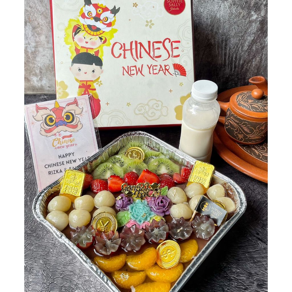 

Fruit Pudding Box Hampers Imlek / Paket CNY Edition - READY