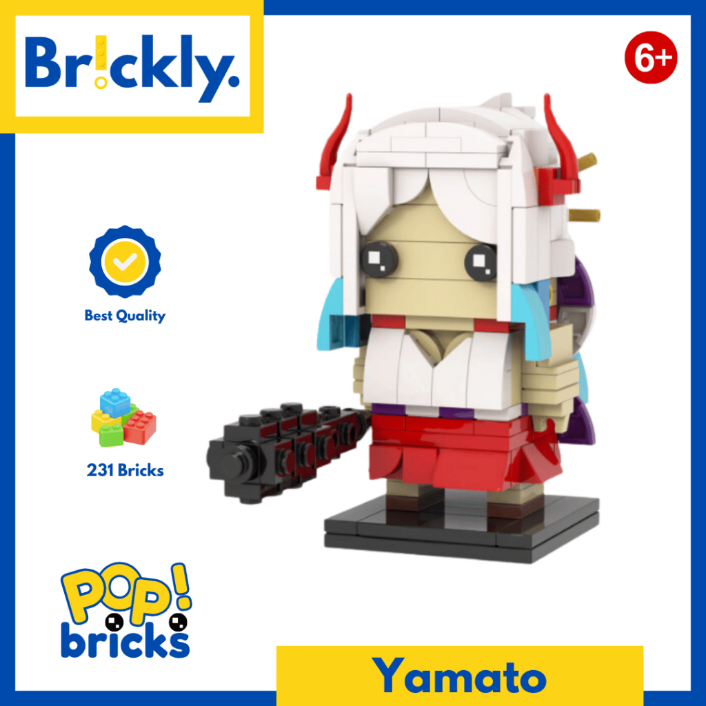 Yamato - Brickly POP Bricks One Piece Mainan Balok Susun Blocks Mini Bricks Karakter Anime