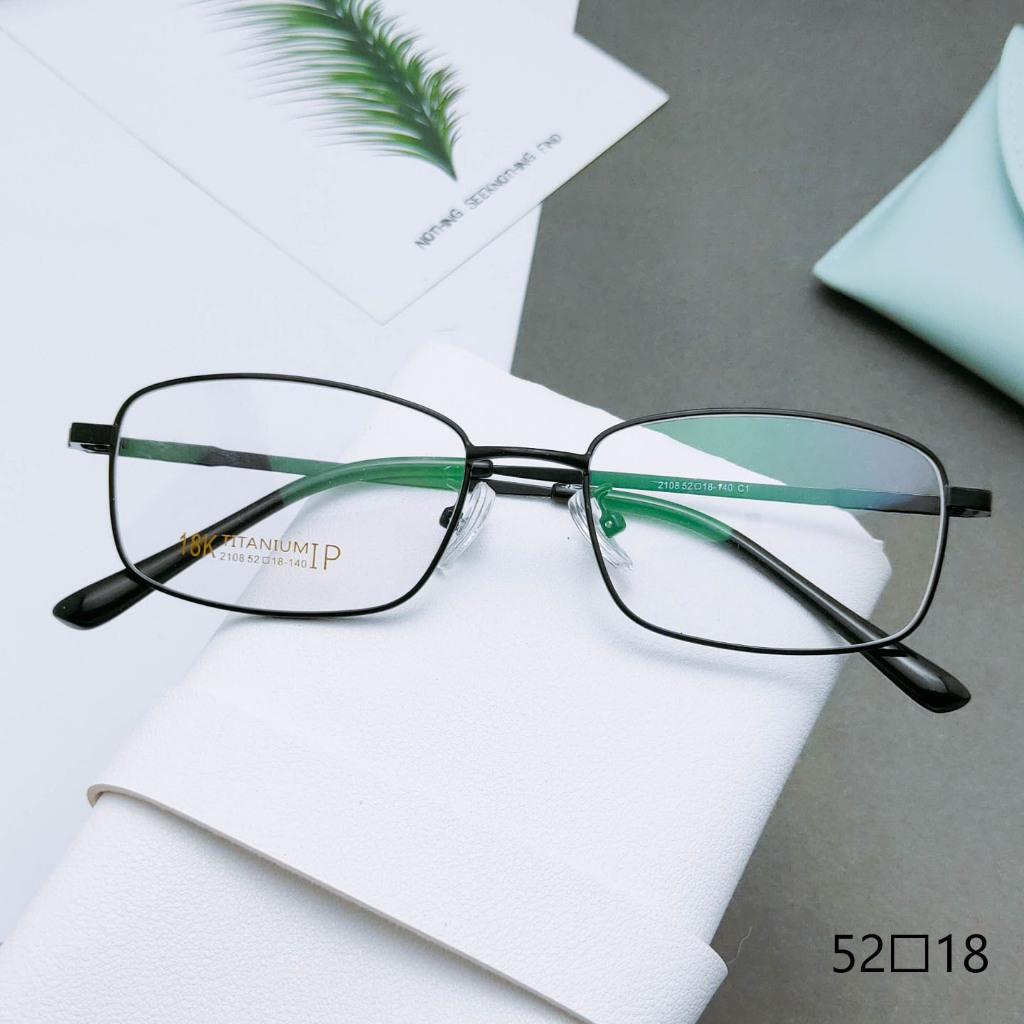 Kacamata Lensa Baca Frame Titanium Asli Terbaru Lensa +100 sd +300 Kacamata Pria Wanita