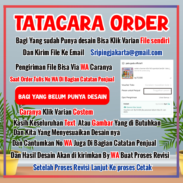 spanduk banner baner custom kecil dan besar tebal spanduk ulang tahun anak spanduk pulsa spanduk