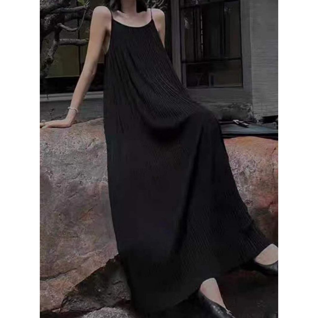 Yeonique - Dress panjang longgar /Kasual