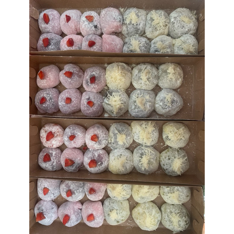 

MOCHI DAIFUKU | MATCHA, COKLAT DAN COKLAT KEJU