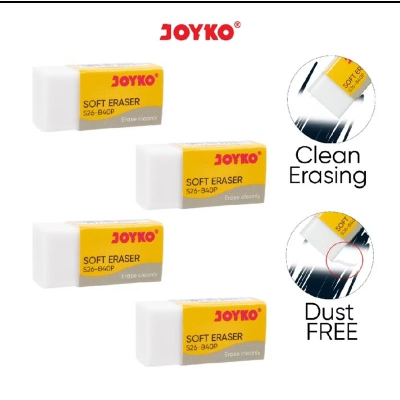 

Warna Putih Eraser / Penghapus Joyko 526-B40P - KECIL