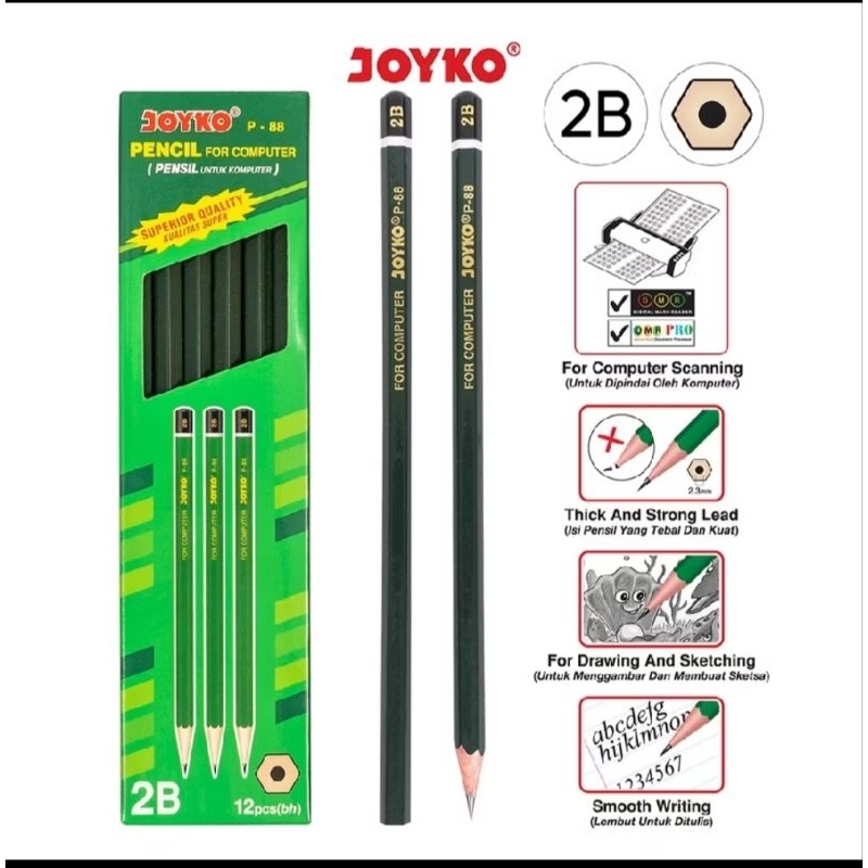 

Pencil Pensil Joyko P-88 2B - 1 PCS