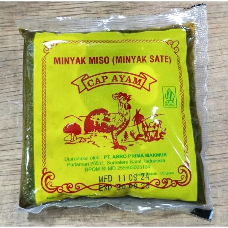 

Minyak Miso / Minyak sate cap ayam asli