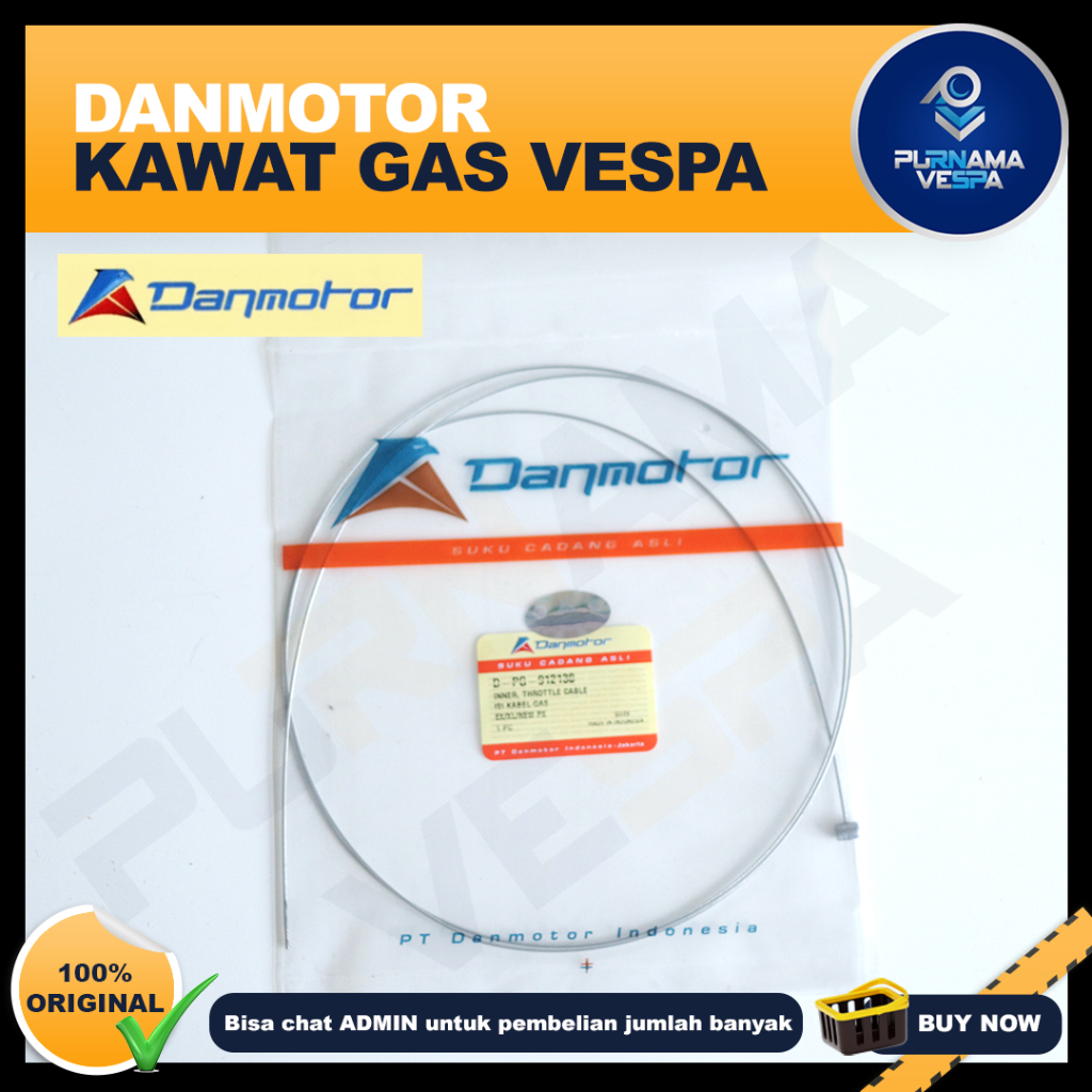 Kawat Kopling/Kabel Kopling, Kawat Perneling/Kabel Pernseling,Kawat Gas/Kabel Gas VESPA DANMOTOR