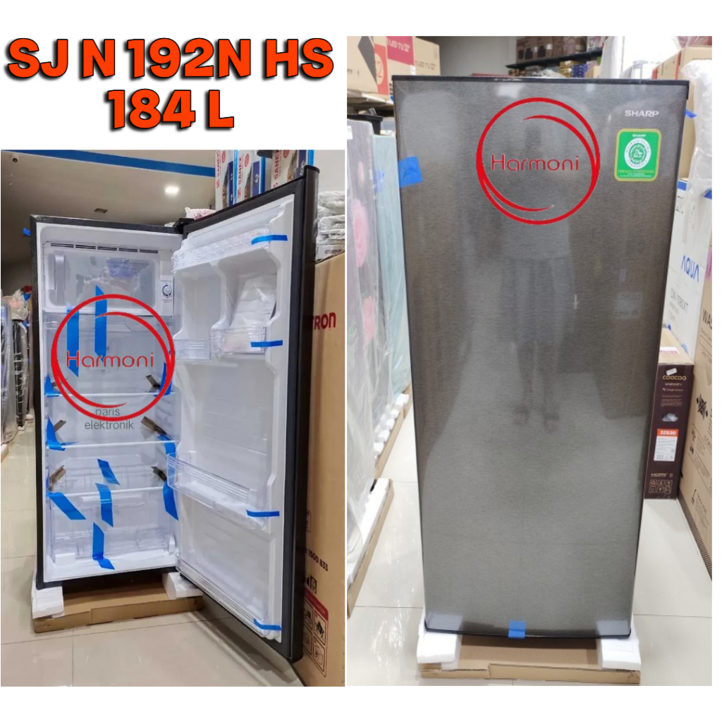 KULKAS SHARP 1 PINTU 184 L KULKAS SHARP 1 PINTU 192N HS LEMARI ES 1 PINTU 192 N HS 184 LITER SERANG