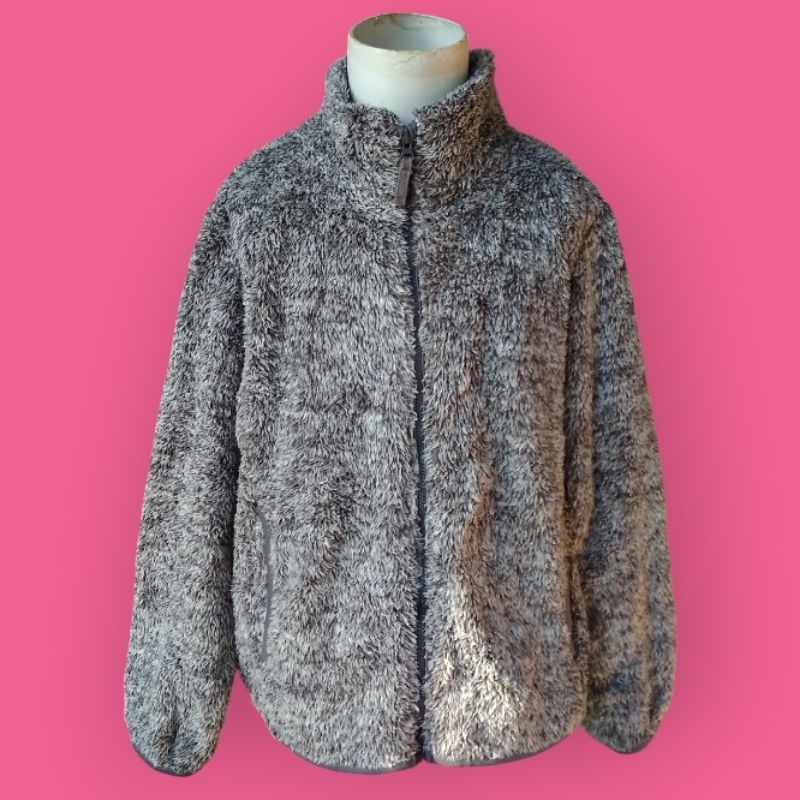 Jaket bulu uniqlo anak 11t'an preloved