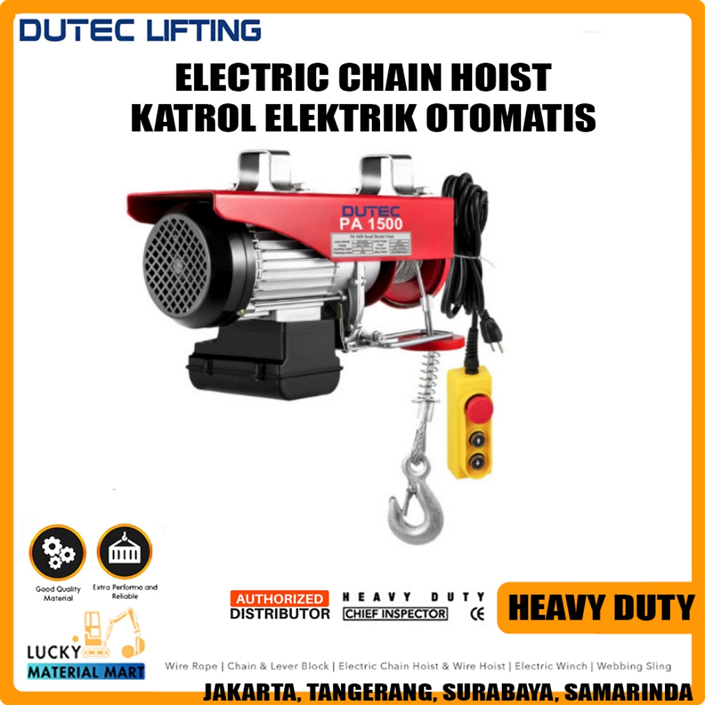 Electric Chain Hoist - PA 1500 - Model Sling Derek Katrol Elektrik Listrik Otomatis