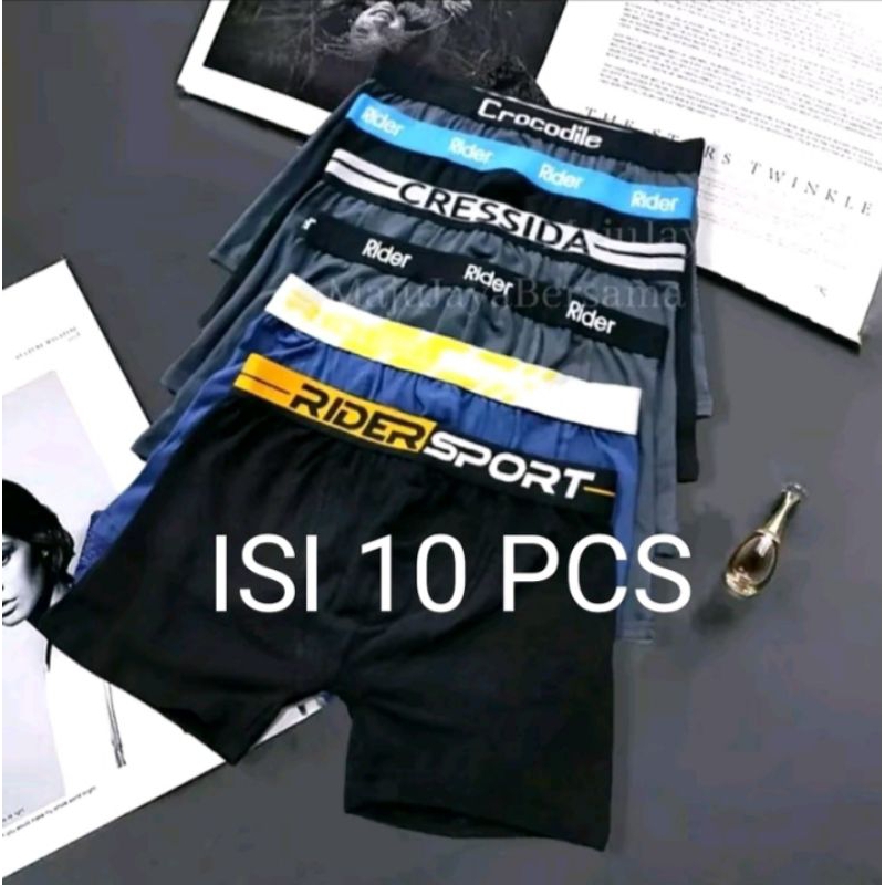 HARGA GROSIRAN CELANA DALAM BOXER ISI 10 PCS CELANA DALAM PRIA BOXER DEWASA TERMURAH