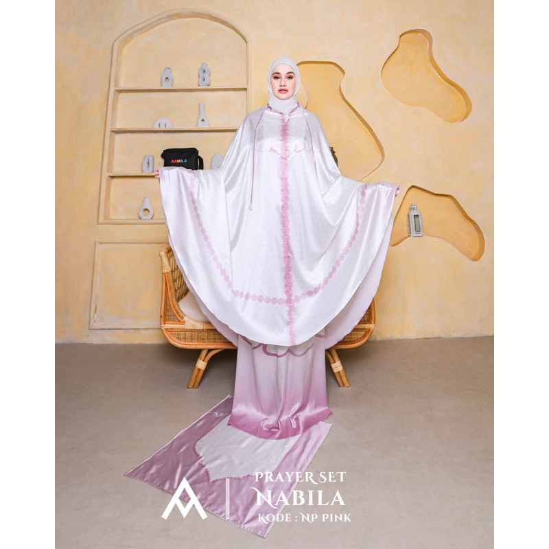 NABILA PRAYER SET PINK | Armila Syari Premium