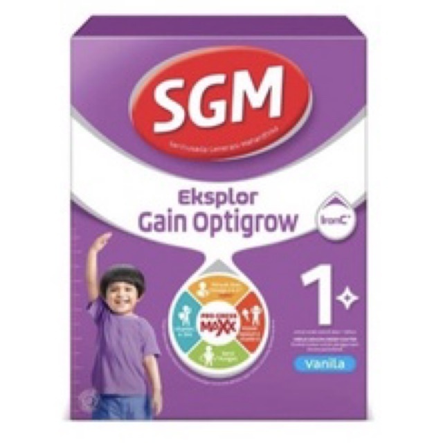 

SGM EKSPLOR GAIN OPTIGROW 1 PLUS VANILA 400G BOX