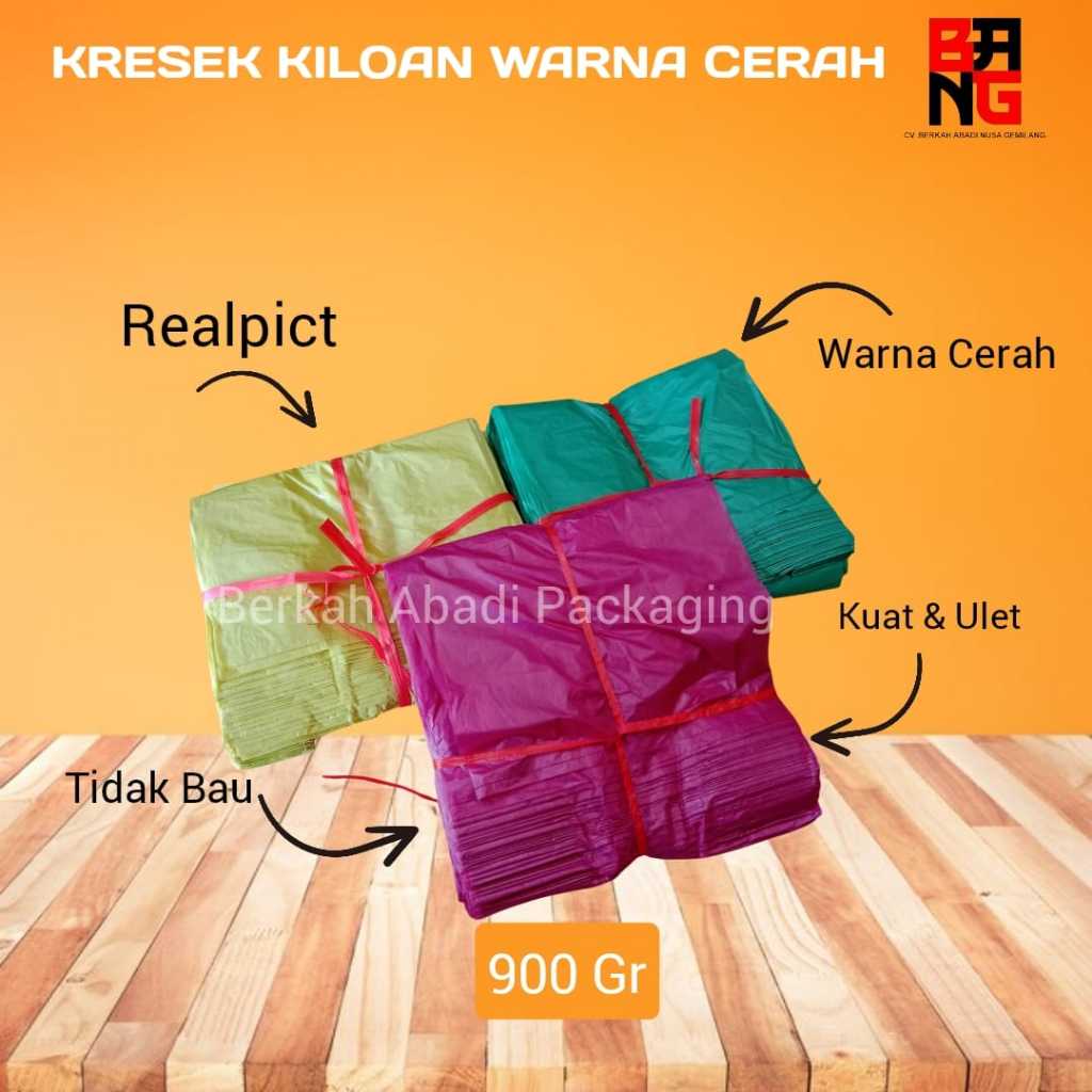 Kantong Kresek WARNA LOS Kiloan uk 15 24 28 / Kresek Warna Cerah / Kresek Makanan