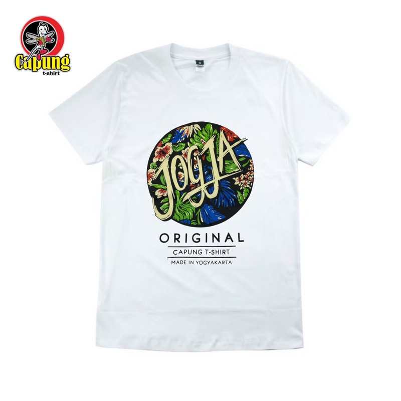 Kaos Jogja Motif Jogja Bunga
