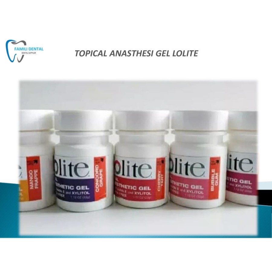 TOPICAL ANASTESI Gel Lolite Benzocaine Dental Anasthetic gel