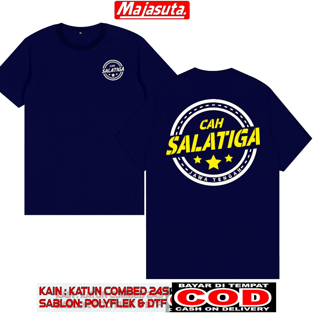 KAOS CAH SALATIGA M1 //KATUN COMBED 24S BISA COD//KAOS DISTRO//KAOS KOMUNITAS