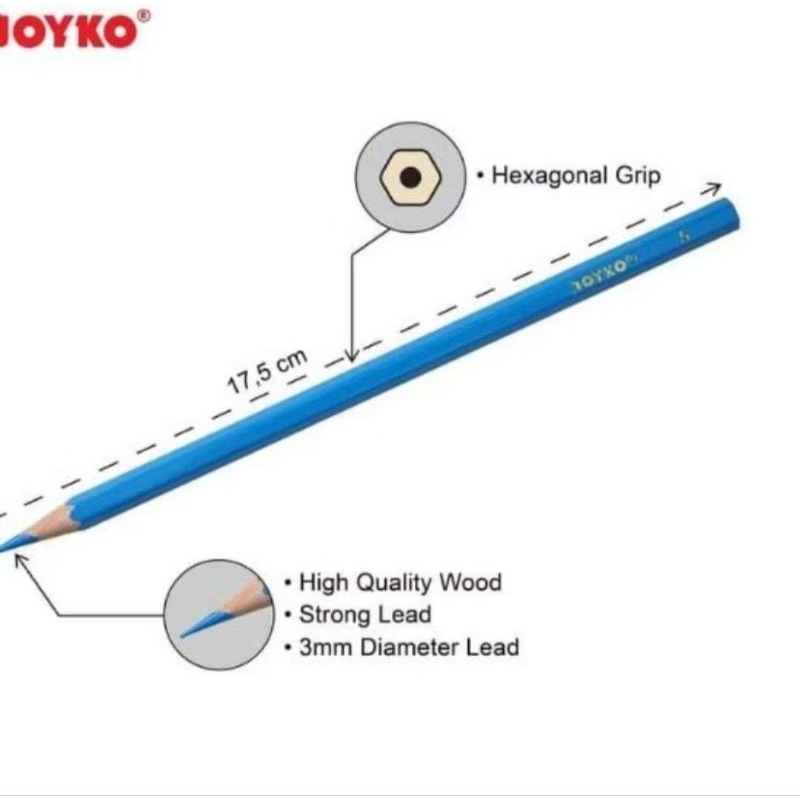 

Joyko pensil warna 12 pensil warna joyko 12 PB