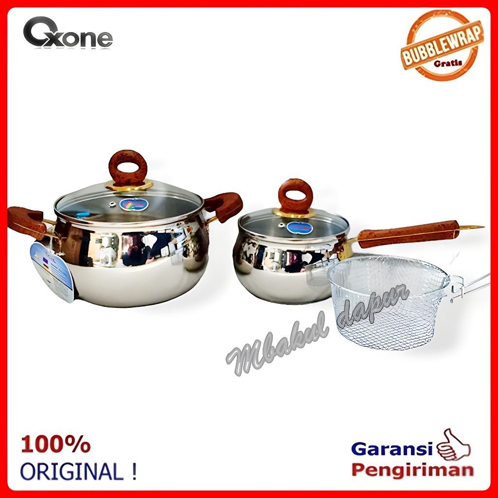 Panci Set Panci Stainless Set Panci Oxone Bisa Induksi OX 136