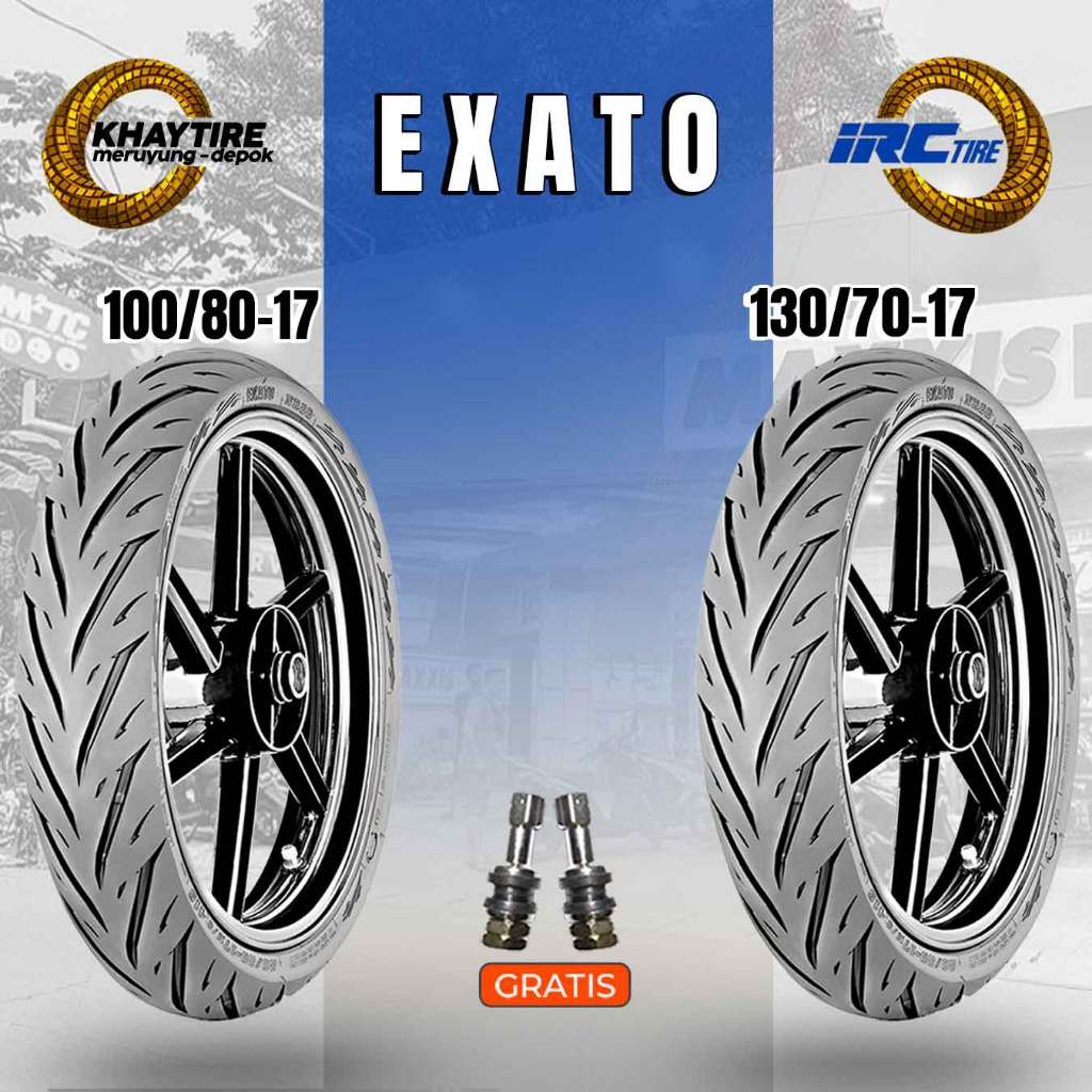 Paket Ban Motor Sport IRC EXATO NR88 100/80 - 130/70 Ring 17