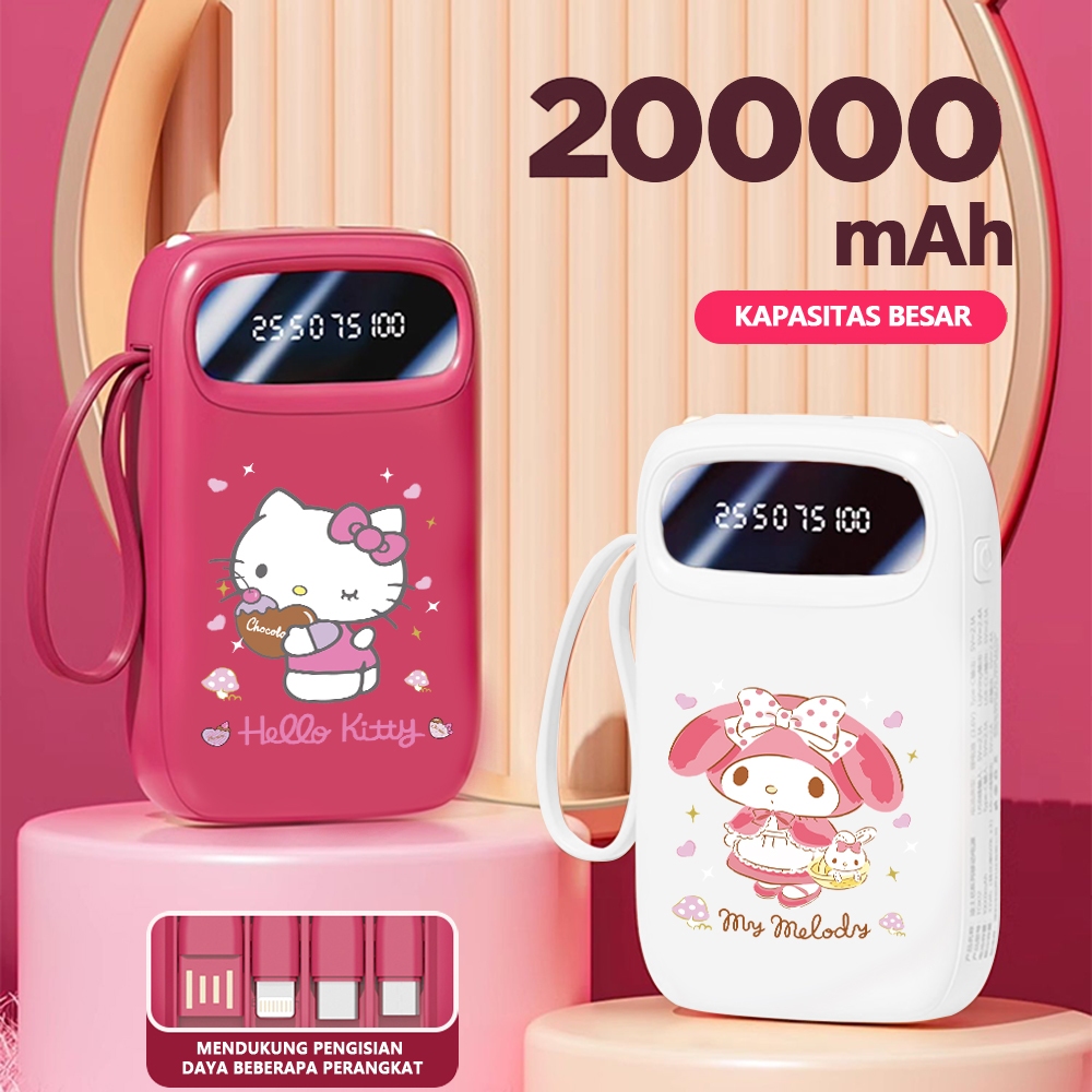 Mini size cartoon character Powerbank Portable 20000 mAh with 4 usb fast charging Dual Input Port Ty