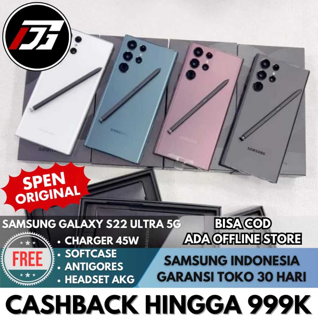 SEIN Samsung Galaxy S22 Ultra 5G 12/512GB 256GB 128GB Black Green Burgundy Second Fullset Original