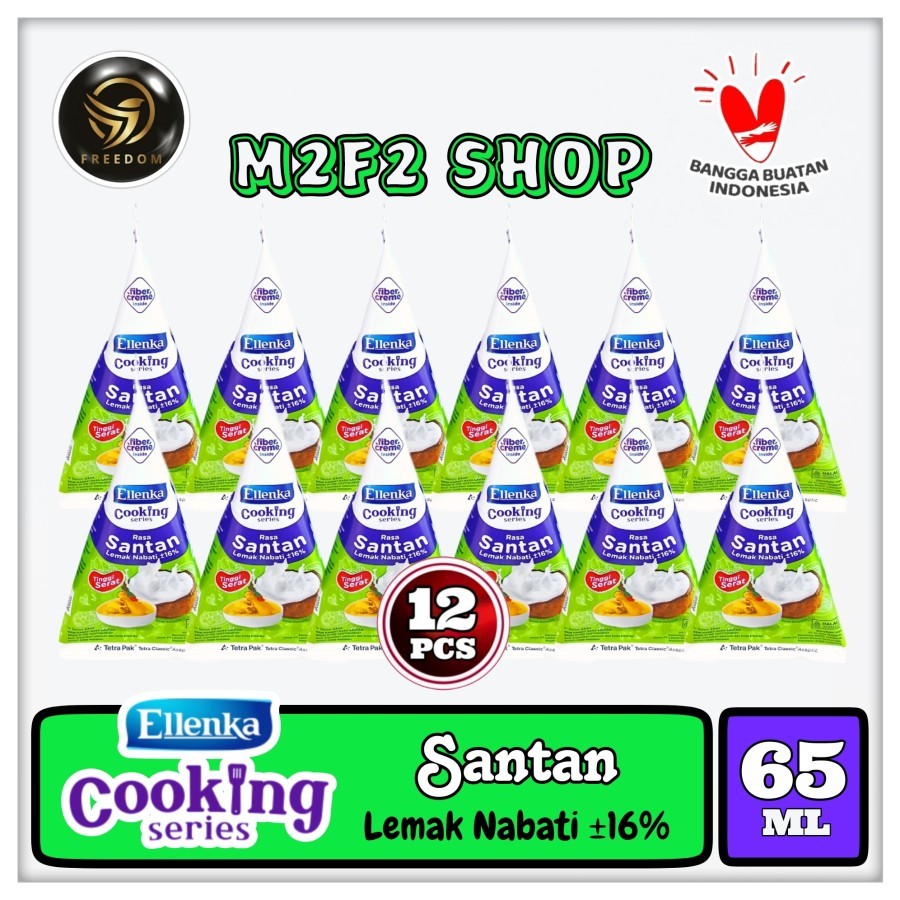 

Ellenka Fiber Creme Cooking Series Liquid | Santan Cair Segitiga Kerucut - 65 ml (Kemasan 12 Pcs)