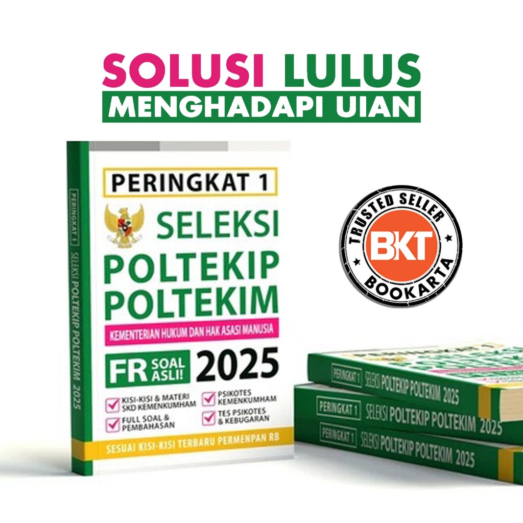 BUKU SELEKSI POLTEKIP POLTEKIM KEMENKUMHAM 2025 - BUKU KEDINASAN 2025