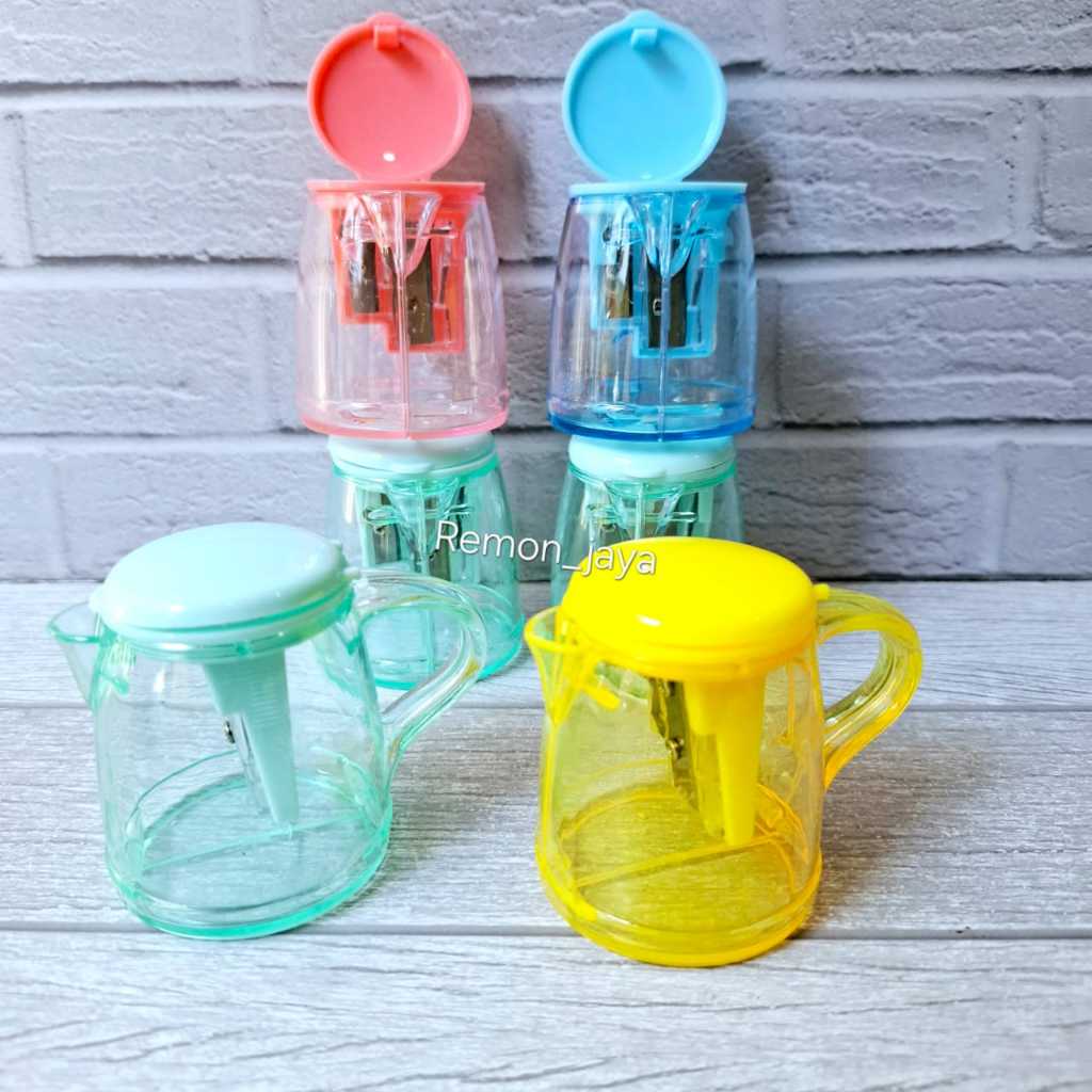 

3 PCS Rautan serutan pensil kayu motif TEKO DOT MAGIC COM