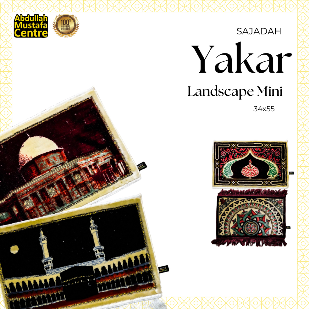 Sajadah yakar mini landscape/sajadah mini turkey/sajadah yakar mini