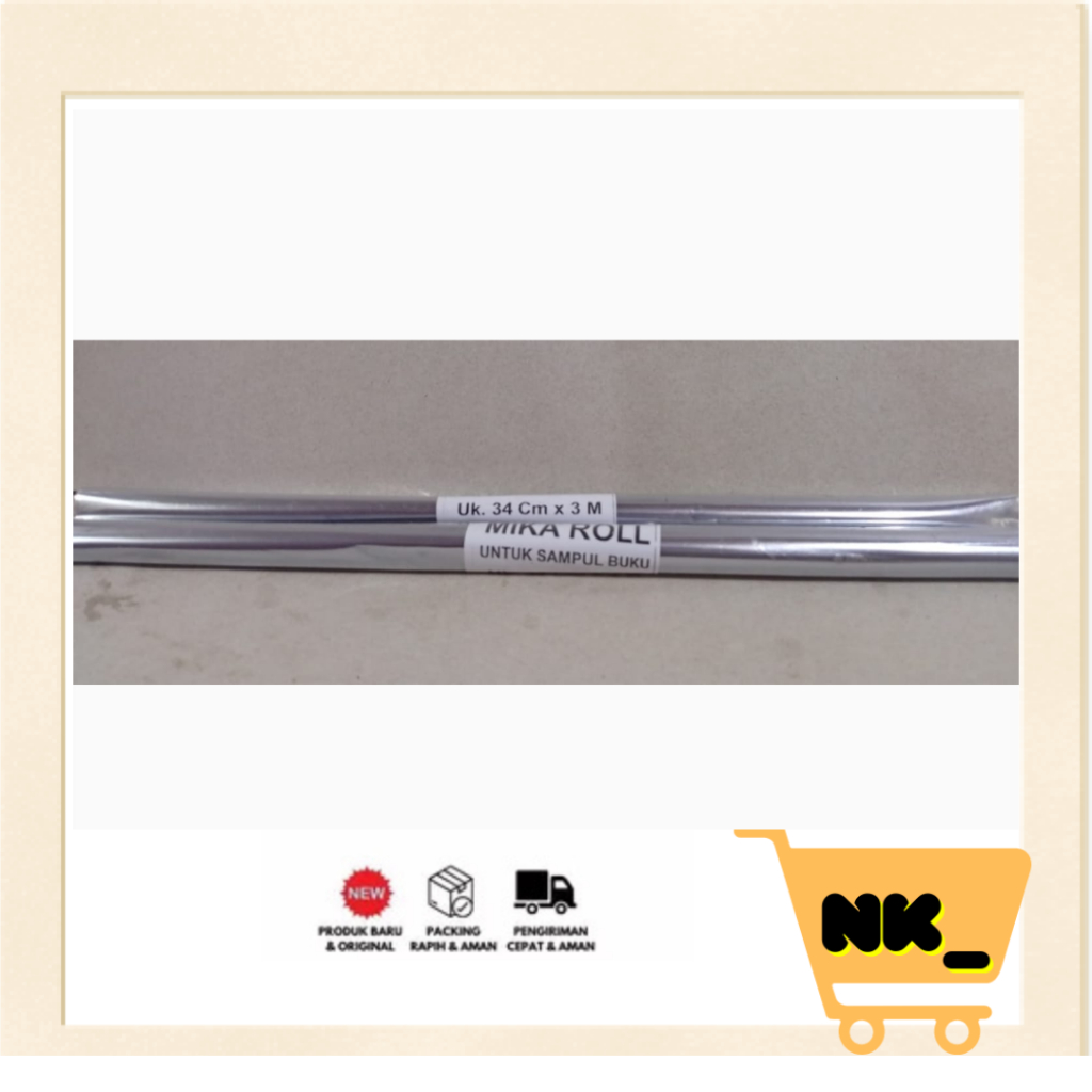 

Nk - Sampul Buku Mika Roll Gulung Panjang / Plastik Book Cover 34 cm x 3 cm