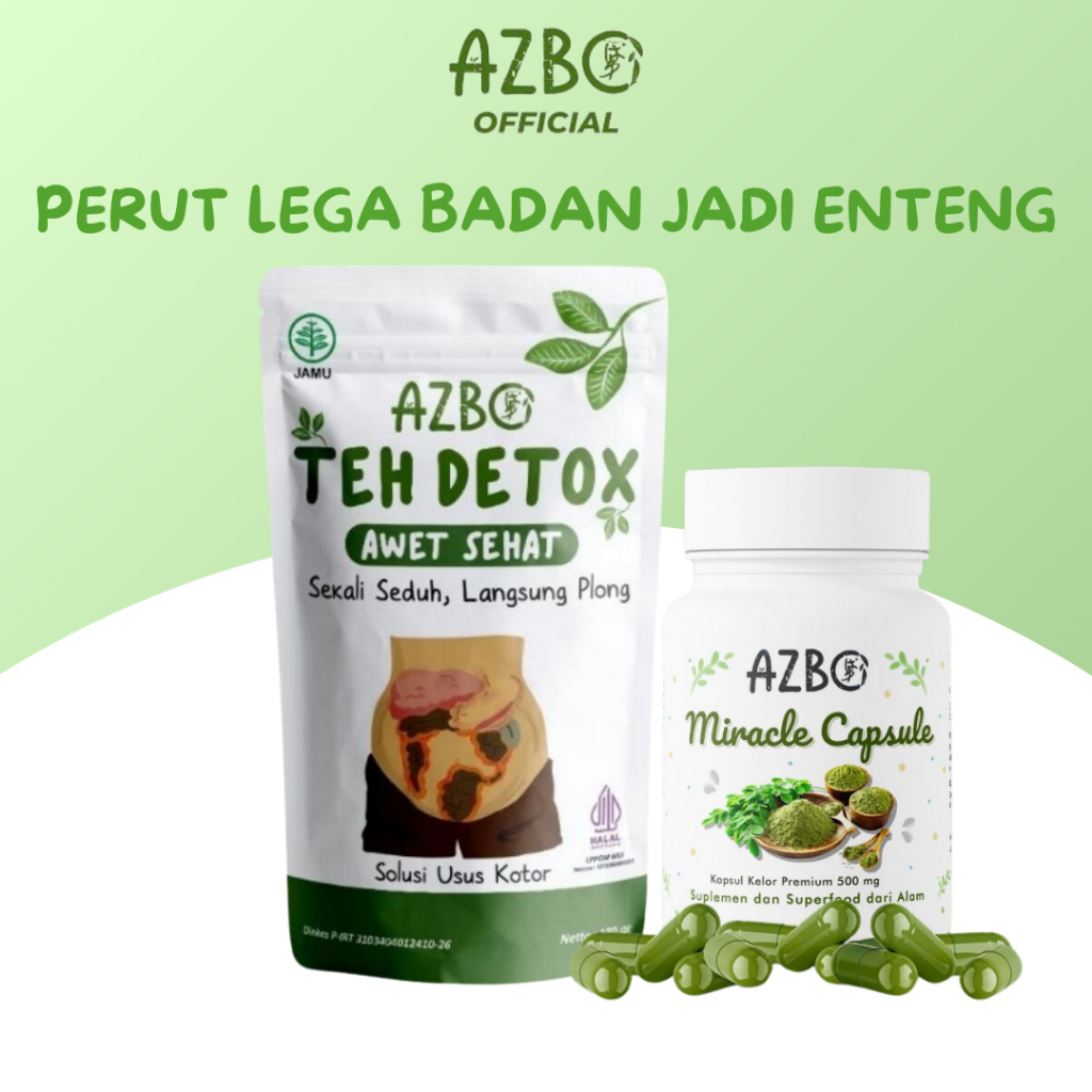 

AZBO - Teh Detox dan Miracle Capsule 130 gram dan 40 Kapsul