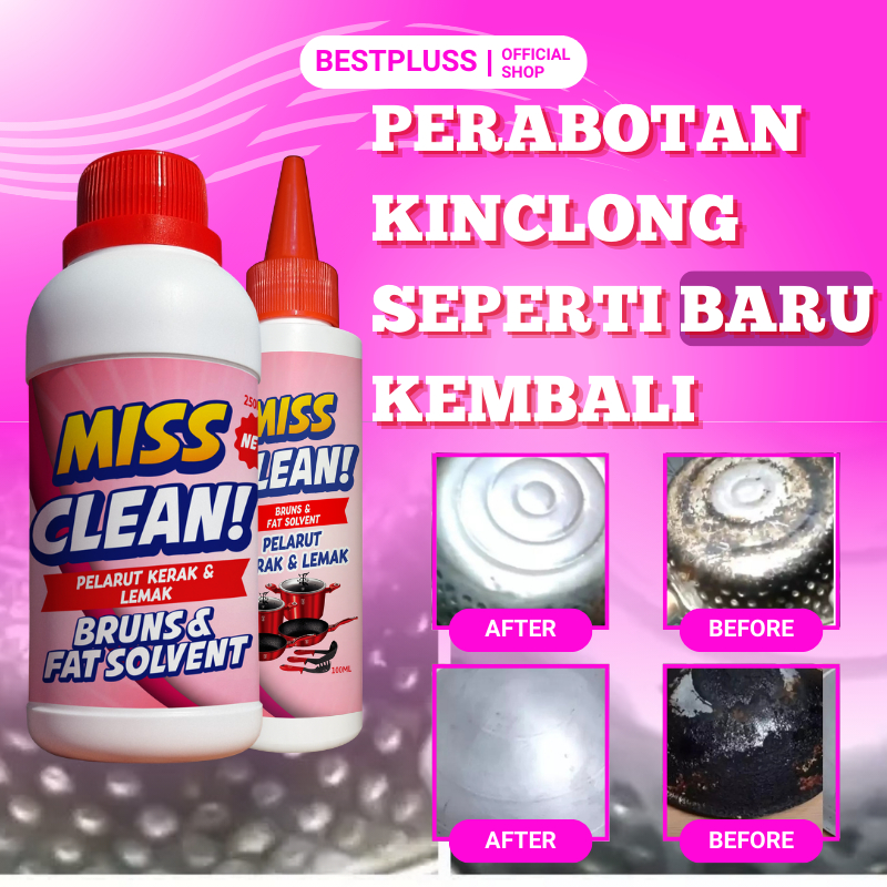 BESTPLUSS - Cleaner Penghilang Noda Gosong Pembersih Kerak Panci Panggangan Stain Remover Cookware