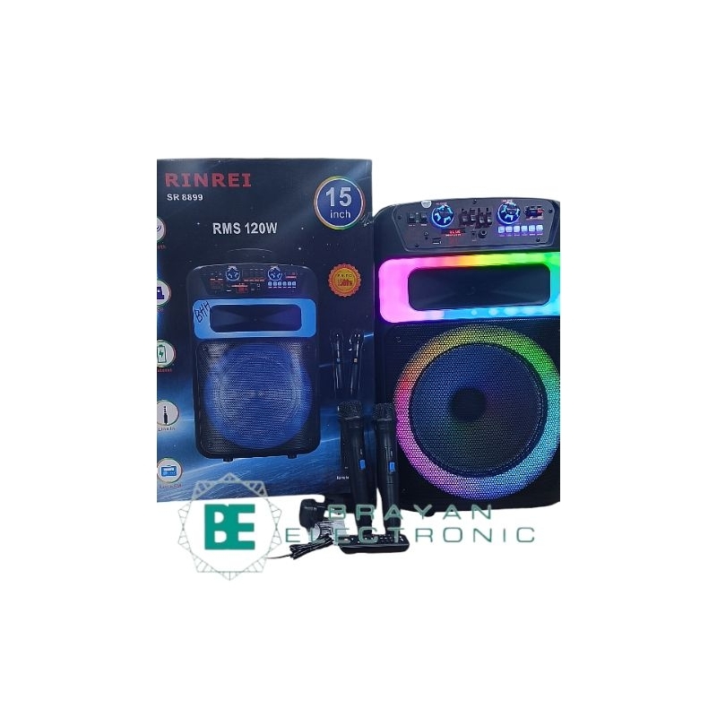 SPEAKER PORTABEL RINREI SR-8899P RINREI SR-8899P RINREI SPEAKER 15 INCH (best seller)