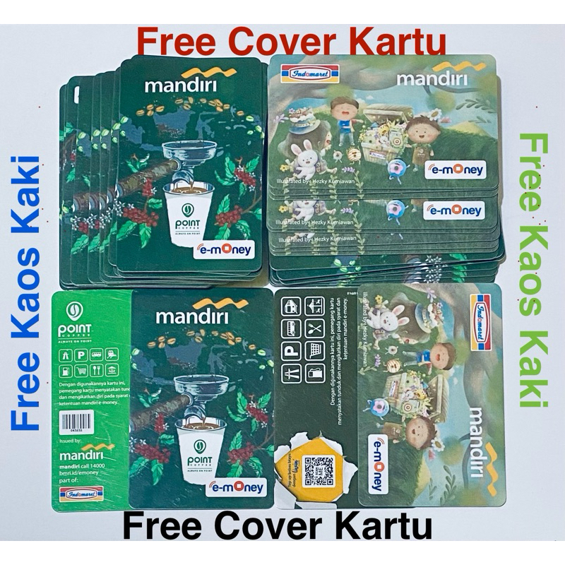 Kartu Etoll/eMoney Sald0 8,5k Mandiri Indomaret Point Coffee