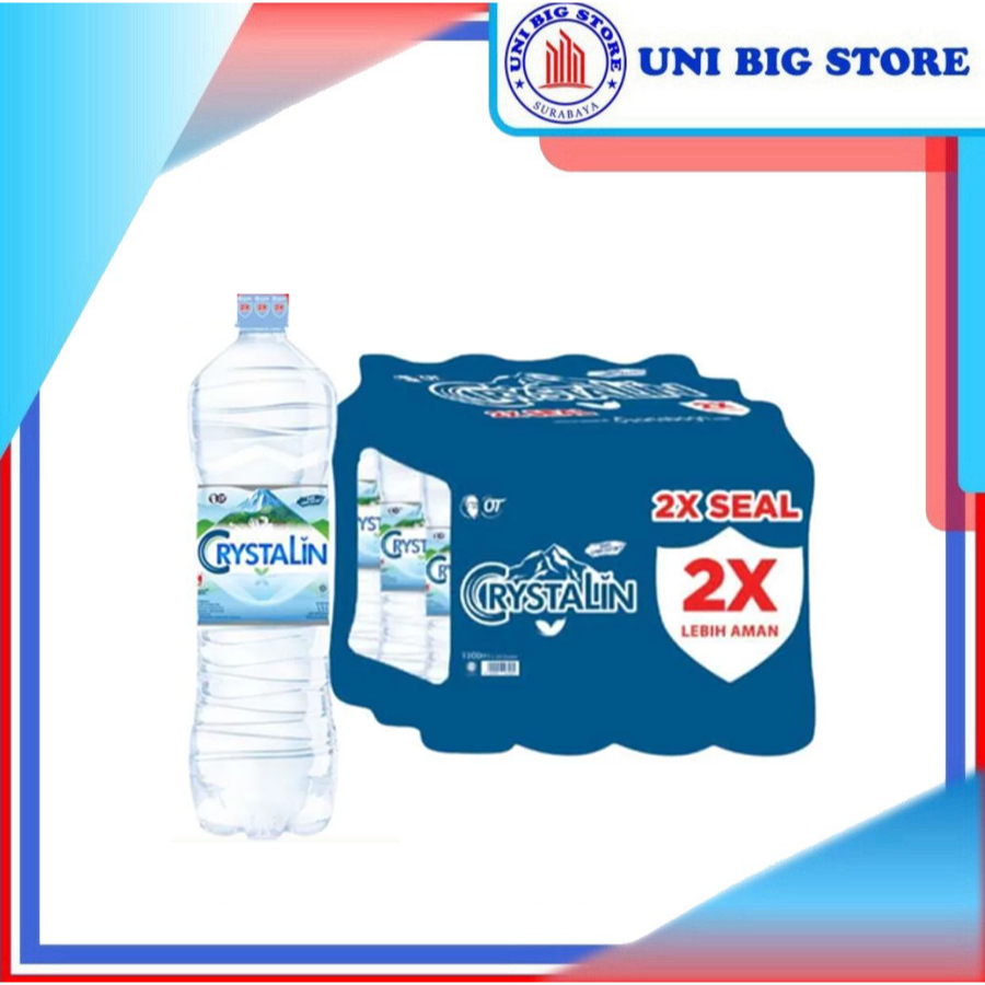 

Crystalin PH 8 Air Mineral 1500 ml x 12 Botol DUS Karton Crystaline