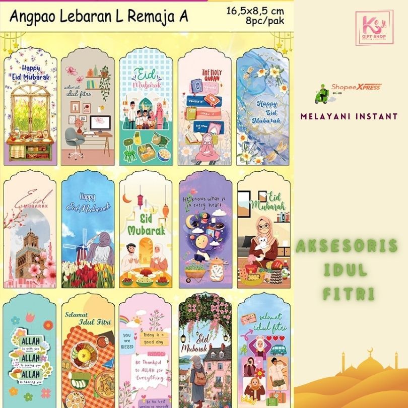 

AMPLOP ANGPAO LEBARAN SIZE BESAR MOTIF REMAJA