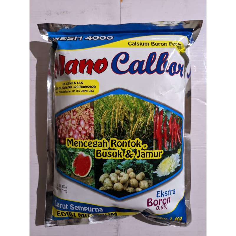 ManoCalbor Calsium Boron Fertilizer Mesh 4000 Pupuk Kalsium 1 Kg