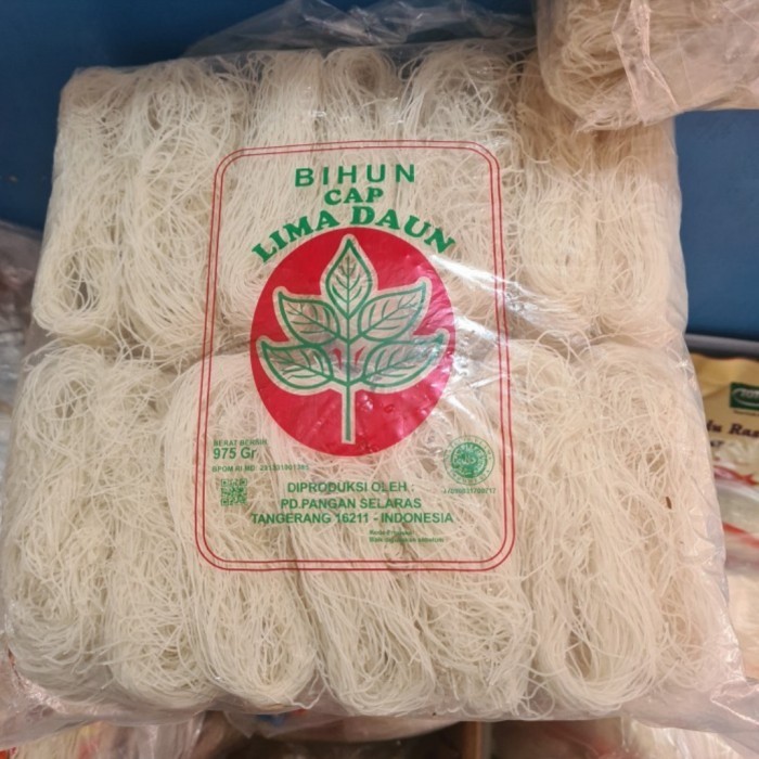 

BIHUN BERAS TIMBANG KEMASAN +/- 1 KG CAP LIMA DAUN