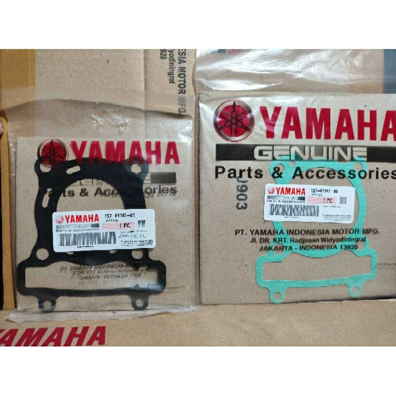 Perpak Paking Cylinder Set Atas Bawah JupiterMx135 ORIGINAL YGP (1S7-E1181-01) (1S7-E1351-00)