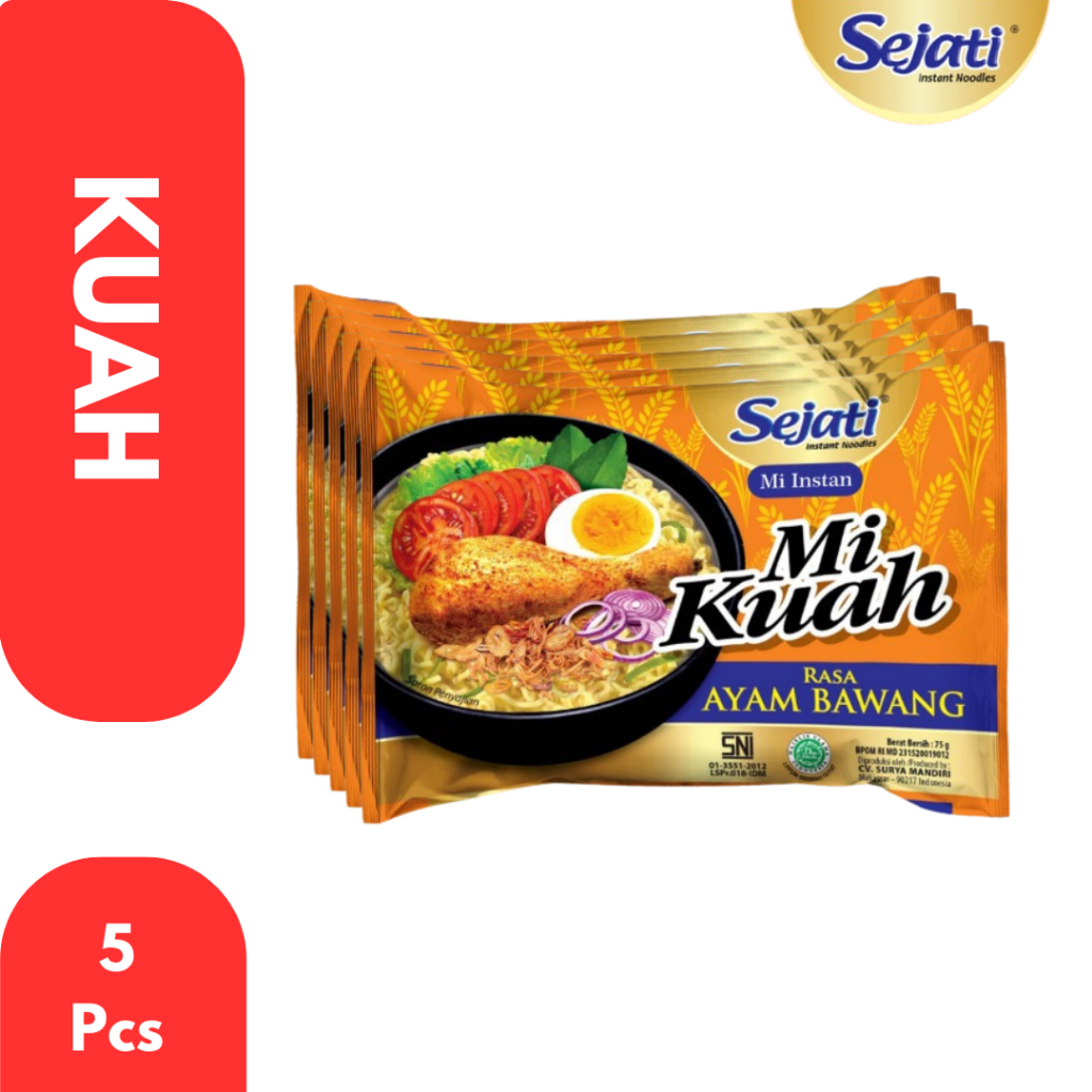 

5 PCS - SEJATI MIE KUAH RASA AYAM BAWANG