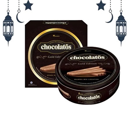 

( Kaleng ) Chocolatos Gold Edition Wafer Roll 350gr