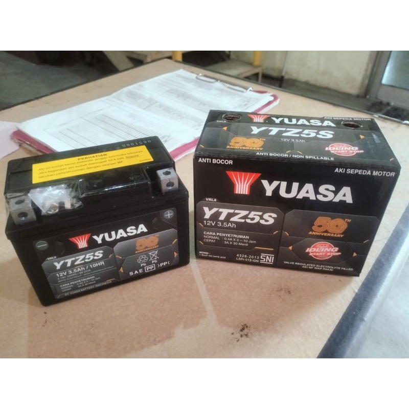 Aki Motor Vario110 Yuasa YTZ5S Full Kering #star+