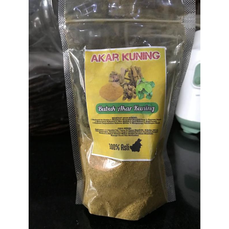 

Akar Kuning Bubuk Asli Kalimantan - Herbal Alami Kemasan 100 Gram