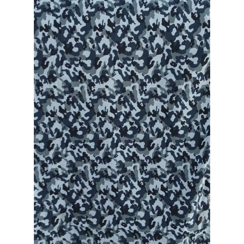 kain katun jepang 40s motif abstrak biru