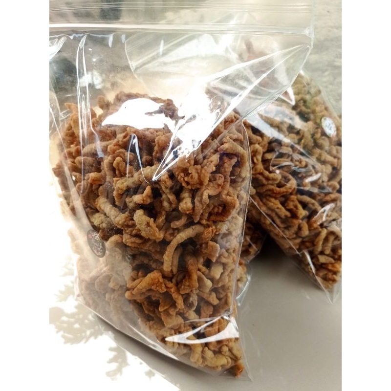 

keripik usus super renyah 1 kg gurih enak