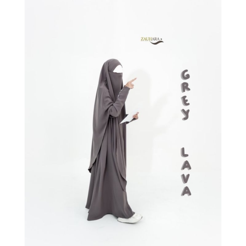 Gamis Shiny [GREY LAVA] ZAUHARA