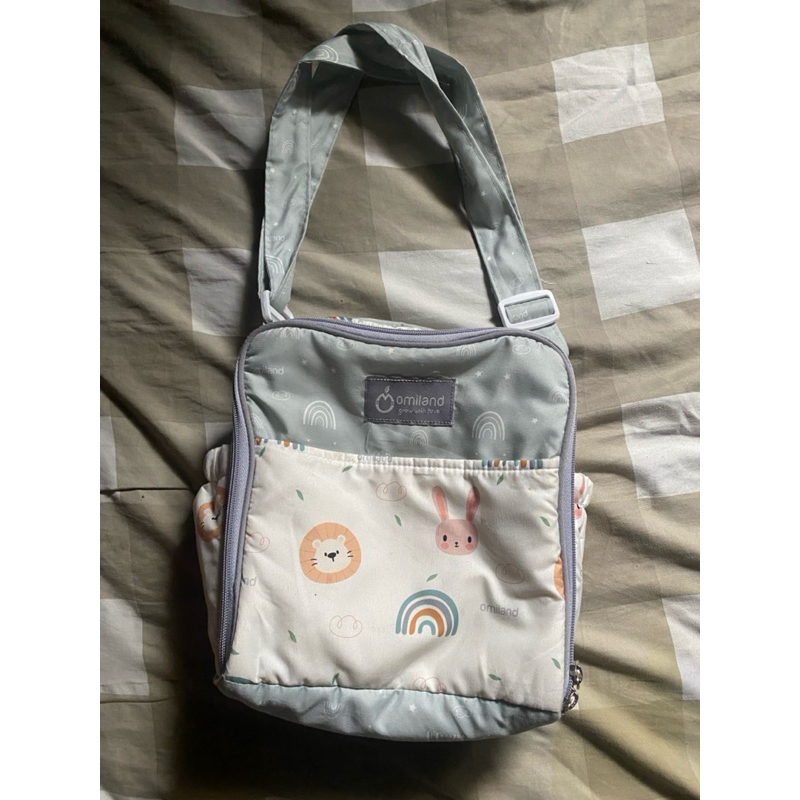 Preloved Omiland Tas Bayi Kecil Saku Print Rainbow Series