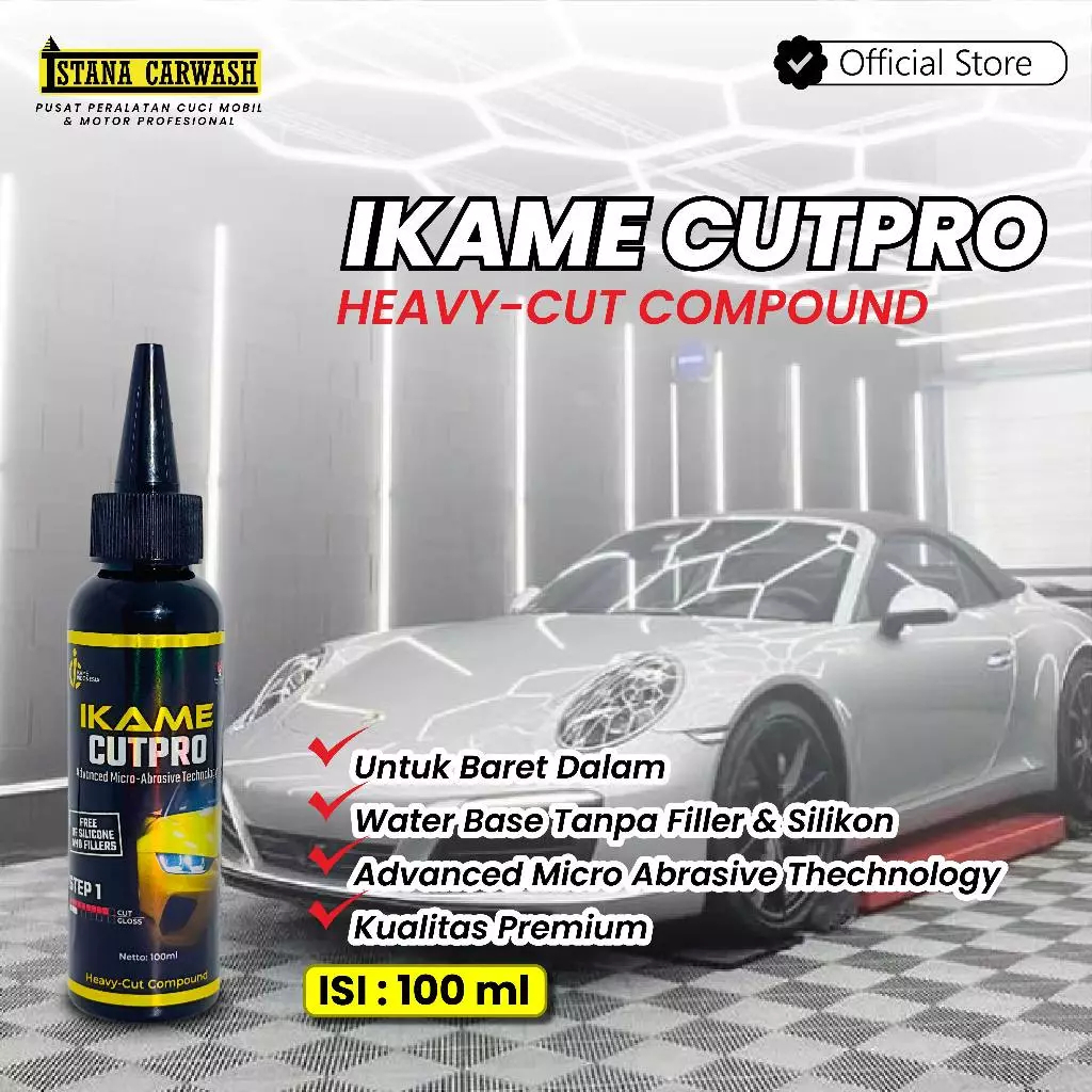 IKAME CUTPRO Heavy Cut Compound 100 ML / Compound penghilang goresan mobil /Cairan penghapus goresan